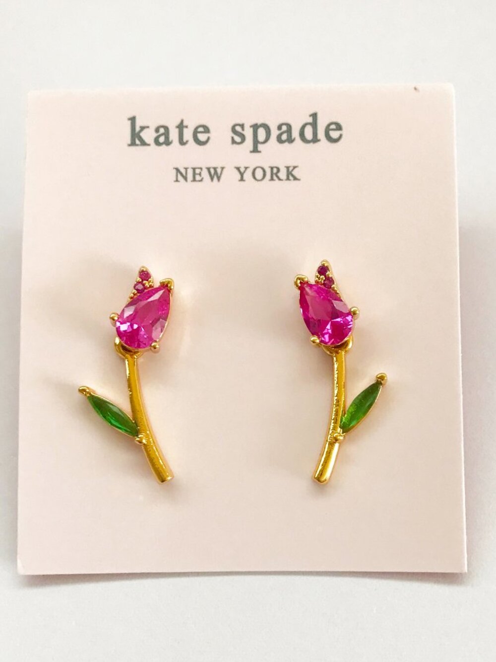 Kate Spade Tulip CZ Stud Earrings